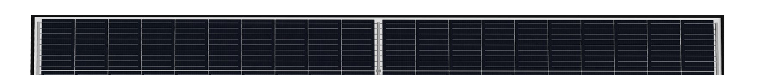 Panel solar half cell